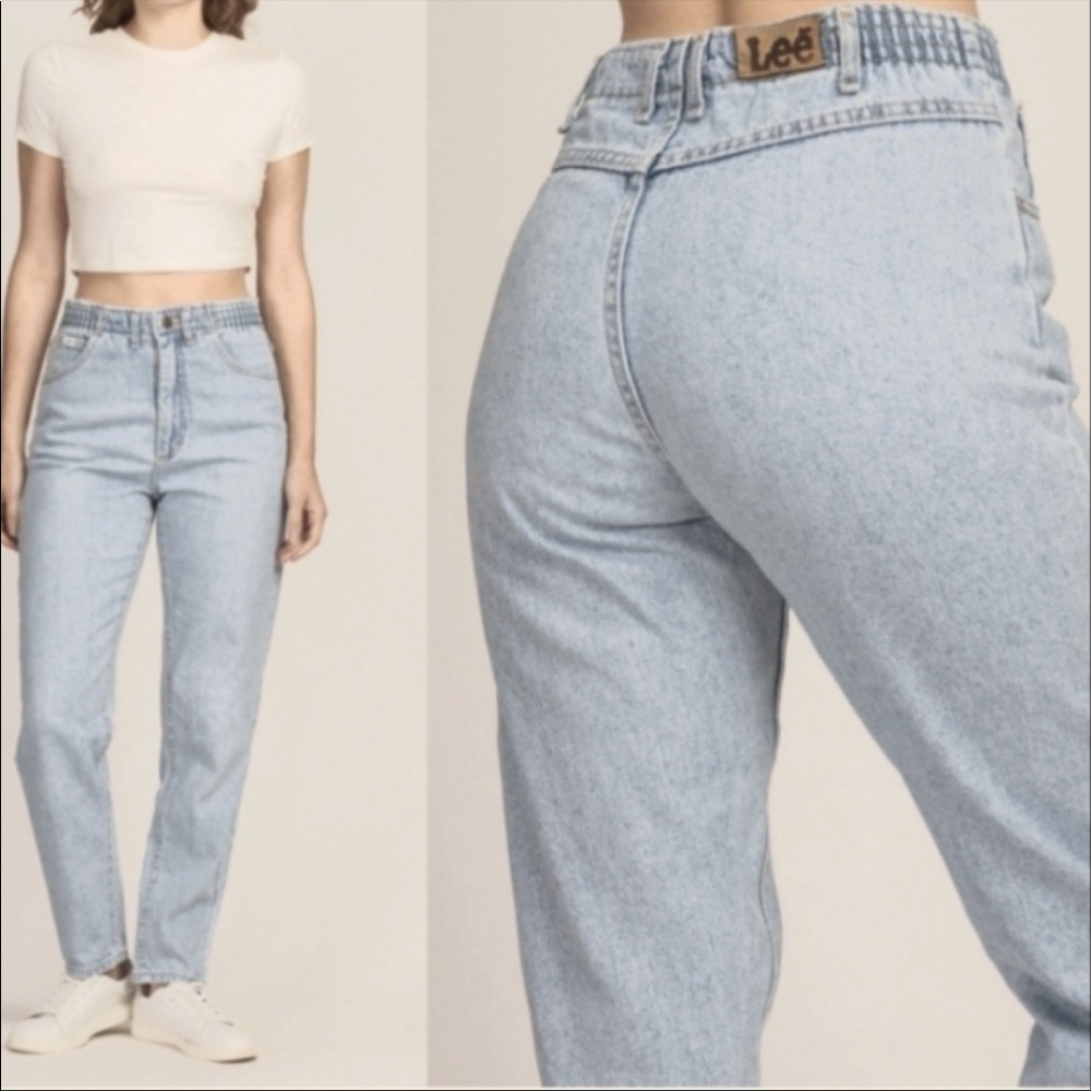 Vintage 90s Lee Light Wash Mom Jeans
